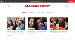 Desktop Screenshot of laschoolreport.com